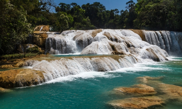 Vodopády Agua Azul